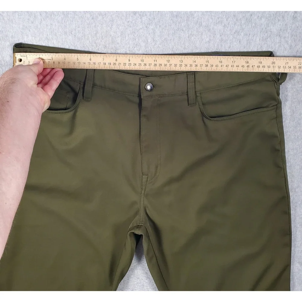 Polo Ralph Lauren Pants Mens 40X32 Olive Green Performance 5-Pocket Golf Casual